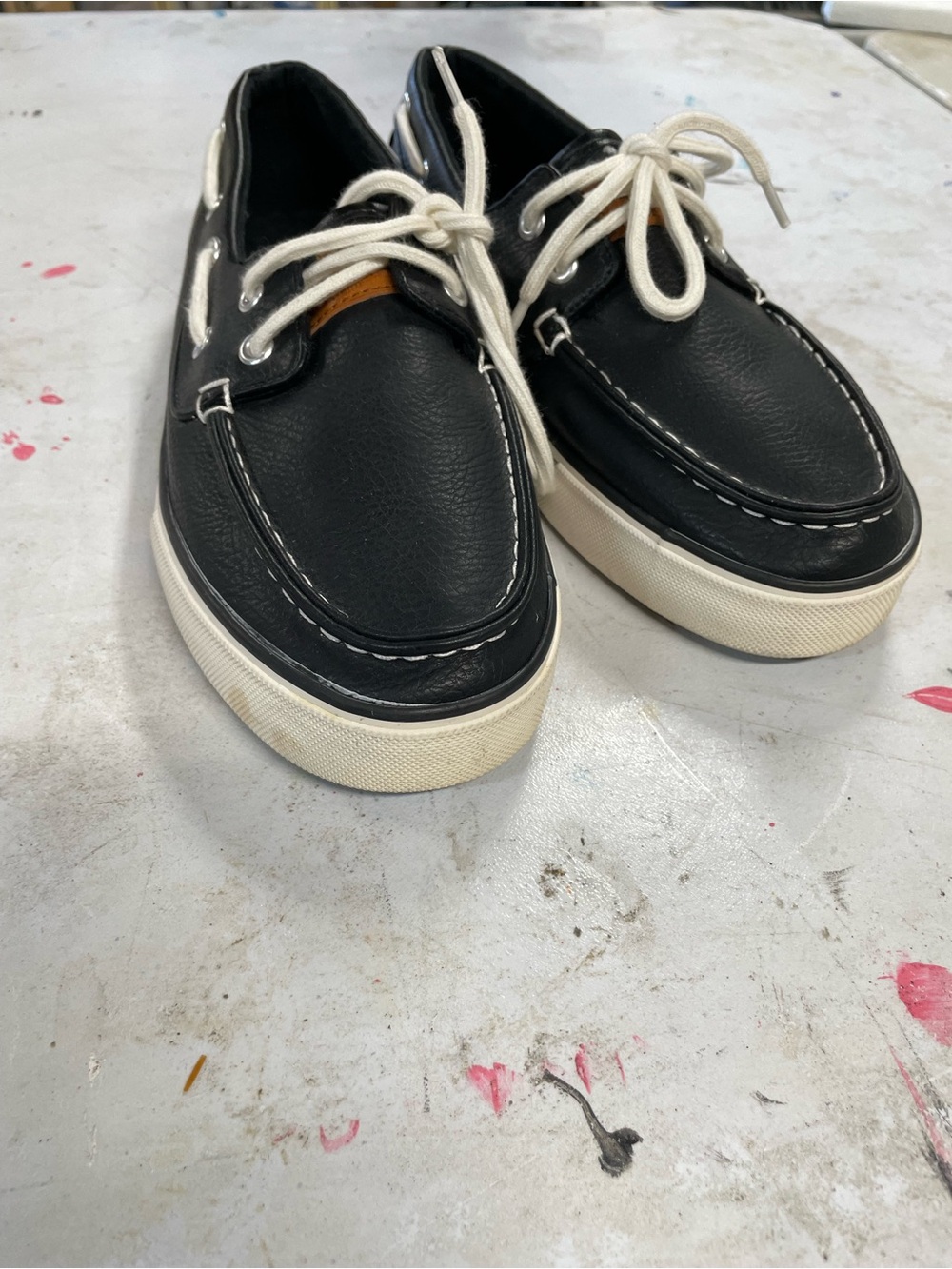 Nautica navy men’s size 7.5 boat loafer shoes